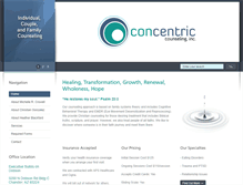 Tablet Screenshot of concentriccounseling.com